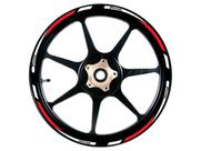 Friso Adesivo Refletivo Roda Moto Yamaha Fazer Verm/branco