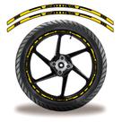 Friso De Roda Adesivo Refletivo Moto Estrela Amarelo