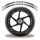 Friso De Roda Adesivo Refletivo Sport Preto E Branco