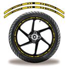 Friso De Roda Adesivo Refletivo Yamaha Amarelo E Preto