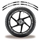 Friso De Roda Adesivo Refletivo Yamaha Fazer Preto E Branco