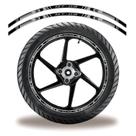 Friso De Roda Adesivo Refletivo Yamaha Mt03 Preto E Cinza