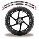 Friso De Roda Adesivo Refletivo Yamaha Tenere Branco E Preto