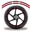 Friso De Roda Adesivo Refletivo Yamaha Tenere Vermelho E Preto
