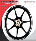 Friso De Roda Refletivo Honda Cb300r Branco/preto Resitank