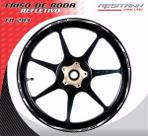 Friso Honda P/ Xre300 Branco/preto Refletivo Friso Honda P/ Xre300 Branco/preto Refletivo