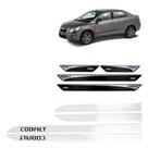 Friso Lateral Branco Cobalt + Soleira Resinada 4 Peças