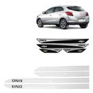 Friso Lateral Branco Onix + Soleira Resinada 4 Peças