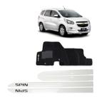 Friso Lateral Branco Spin + Tapete Bordado