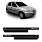 Friso Lateral Celta 2000 A 2005 4p - Kit 4 Peças Personaliza