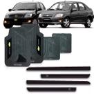 Friso lateral celta / prisma 2006 a 2012 4p + jogo tapete