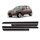 Friso Lateral Celta Prisma 4 Portas 2006 2007 2008 2009 2010 2011 2012 Preto Injetado