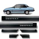 Friso Lateral Chevette Sle 1987 1988 1989 1990 1991 1992 1993 1994 Preto 6 Peças