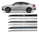 Friso Lateral Civic G10 2017 2018 2019 2020 Novo Modelo Preto Cristal Perolizado Friso Lateral Civic G10 2017 2018 2019 2020 Novo Modelo Preto Cristal Perolizado