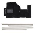 Friso lateral cromado universal 4p - nk0898 + tapete bordado creta Friso lateral cromado universal 4p - nk0898 + tapete bordado creta