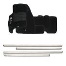 Friso lateral cromado universal 4p - nk0898 + tapete bordado punto 07/12