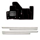 Friso lateral cromado universal 4p - nk0898 + tapete bordado toro Friso lateral cromado universal 4p - nk0898 + tapete bordado toro