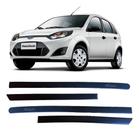 Friso Lateral Fiesta 2003 A 2014 Jogo Borracha Preto 4 Porta - 200.112