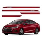 Friso Lateral Flash Cruze - Vermelho Glory 04 Peças