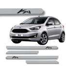 Friso Lateral Ford Ka Redondo Protetor de Porta Grafia Cores Cor:Branco Artico