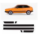 Friso lateral gol 1987 1988 1989 1990 perfil alto 6 peças preto