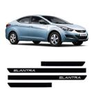 Friso Lateral Hyundai Elantra preto fosco c/ Nome 5380a Friso Lateral Hyundai Elantra preto fosco c/ Nome 5380a