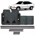 Friso lateral kadett gs e kadett gsi preto + jogo tapete pvc