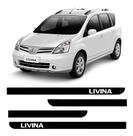 Friso lateral livina tipo borrachão kit autocolante todos