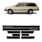 Friso Lateral Marajo SL 1983 A 1986 8 Peças Preto Friso Lateral Marajo SL 1983 A 1986 8 Peças Preto