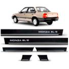 Friso lateral monza sle 1991 1992 1993 2 portas 6 peças preto