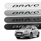 Friso Lateral para Bravo 2011 a 2016 Proteção 4 Portas Ponta Redonda
