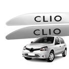 Friso Lateral para Clio 2000 a 2016 com Ponta Facao Nome em Adesivo 4 Portas
