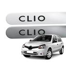 Friso Lateral para Clio 2000 a 2016 Proteção 4 Portas Ponta Redonda
