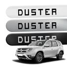Friso Lateral para Duster 2011 a 2026 Proteção 4 Portas Ponta Redonda