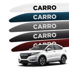 Friso Lateral para HR-V 2016 a 2026 com Ponta Facao Nome em Adesivo 4 Portas