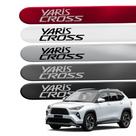 Friso Lateral para Yaris Cross 2026 Proteção 4 Portas Jogo com Ponta Redonda