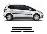 Friso Lateral Personalizado Honda FIT Tipo Borrachão KIT AUTOCOLANTE