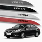 Friso Lateral Porta Nissan Versa Preto Premium 2019 A 2022