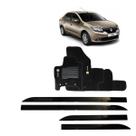 Friso Lateral Preto Logan 2014 em diante + Tapete Bordado