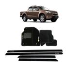 Friso Lateral Preto S10 2012 em diante + Tapete Bordado