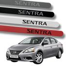 Friso Lateral Protetor de Porta Borrachão Nissan Sentra Cor:Prata Platinum