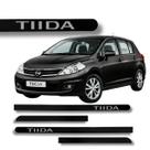 Friso Lateral Protetor Porta NissanTiida 2008 A 2013 Cor:PRETO PREMIUM