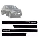 Friso Lateral Sandero Preto Nacré TODOS 4 Portas