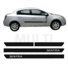 Friso Lateral SENTRA 2008 a 2013 PRETO FOSCO Com Nome