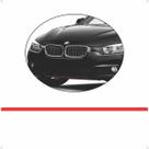 Friso Para-choque Dianteiro Bmw 320 14/18 Adesivo Vermelho