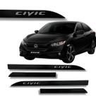 Friso Porta Honda Civic Original Preto Cristal 2008 à 2024