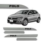 Friso Porta Lateral Vw Polo Prata Tungstênio 2009 até 2022
