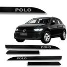 Friso Porta Lateral Vw Polo Preto Ninja 2008 até 2025