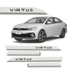 Friso Porta Lateral Vw Virtus Branco Cristal 2002 até 2025 Friso Porta Lateral Vw Virtus Branco Cristal 2002 até 2025