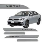 Friso Porta Lateral Vw Virtus Prata Sirius 2008 até 2025